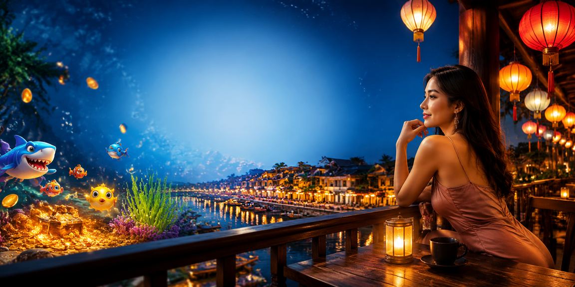 Người dùng tại Hội An kiểm tra số dư và đặt cược casino trên điện thoại bên ly cà phê