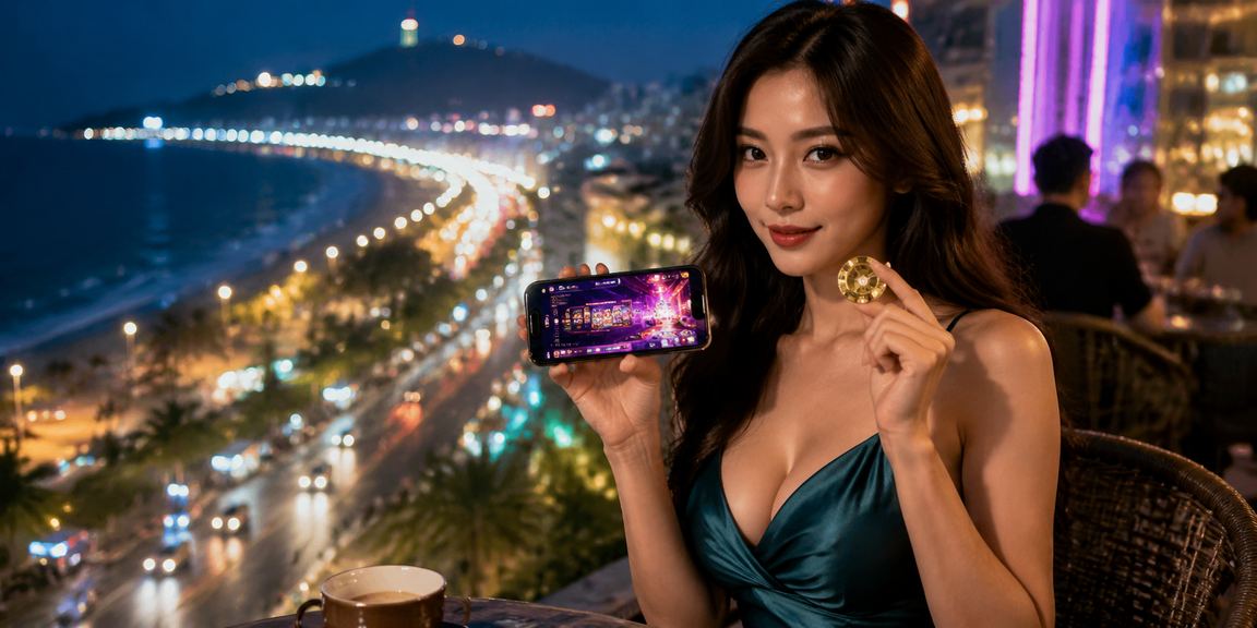 Người chơi tại Vũng Tàu thư giãn với casino trực tuyến và cà phê buổi sáng trên điện thoại